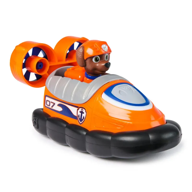 PATRULA CĂȚELUSILOR SET VEHICUL DE BAZA HOVERCRAFT ȘI FIGURINĂ ZUMA