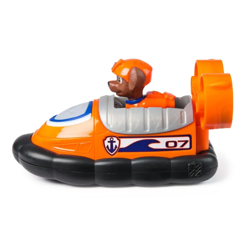 PATRULA CĂȚELUSILOR SET VEHICUL DE BAZA HOVERCRAFT ȘI FIGURINĂ ZUMA