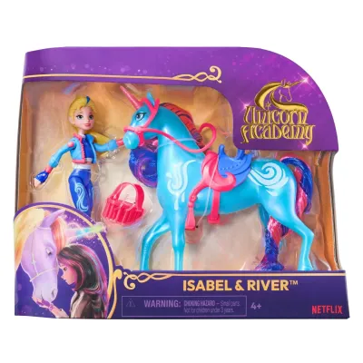 UNICORN ACADEMY SET UNICORN RIVER ȘI PAPUSA ISABEL