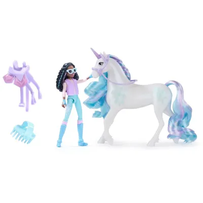 UNICORN ACADEMY SET UNICORN GLACIER ȘI PAPUSA LAYLA