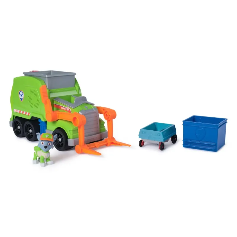 PATRULA CĂȚELUSILOR ROCKY ȘI CAMIONUL DE RECICLARE CRUSH N ROLL
