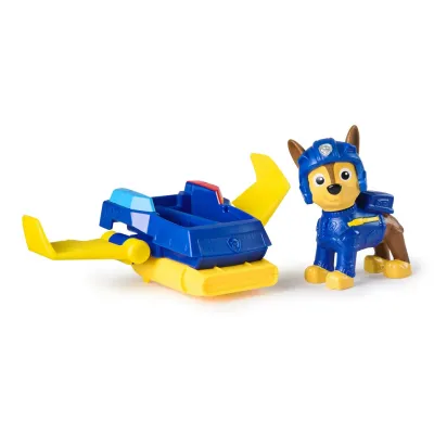 PATRULA CĂȚELUSILOR ACTION PUPS SET VEHICUL DE SALVARE HOVERBOARD ȘI FIGURINĂ CHASE 5 CM