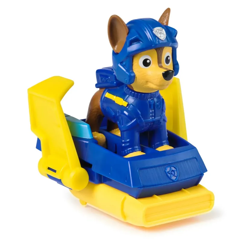 PATRULA CĂȚELUSILOR ACTION PUPS SET VEHICUL DE SALVARE HOVERBOARD ȘI FIGURINĂ CHASE 5 CM