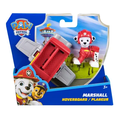 PATRULA CĂȚELUSILOR ACTION PUPS SET VEHICUL DE SALVARE HOVERBOARD ȘI FIGURINĂ MARSHALL 5 CM