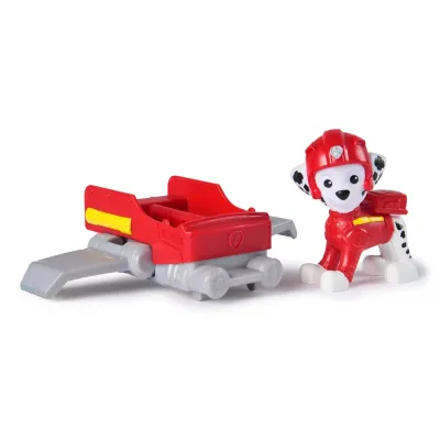 PATRULA CĂȚELUSILOR ACTION PUPS SET VEHICUL DE SALVARE HOVERBOARD ȘI FIGURINĂ MARSHALL 5 CM