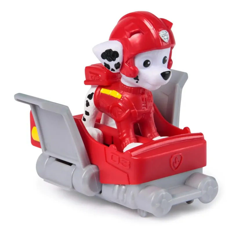PATRULA CĂȚELUSILOR ACTION PUPS SET VEHICUL DE SALVARE HOVERBOARD ȘI FIGURINĂ MARSHALL 5 CM