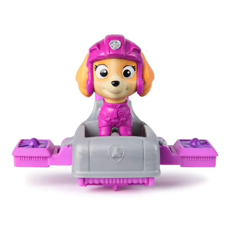 PATRULA CĂȚELUSILOR ACTION PUPS SET VEHICUL DE SALVARE HOVERBOARD ȘI FIGURINĂ SKYE 5 CM