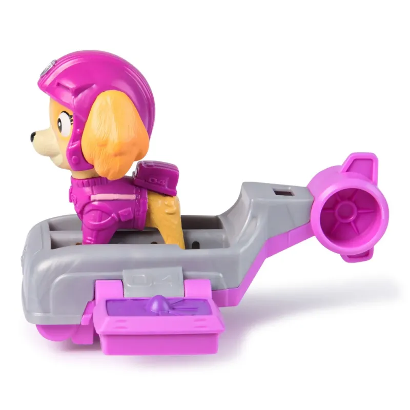PATRULA CĂȚELUSILOR ACTION PUPS SET VEHICUL DE SALVARE HOVERBOARD ȘI FIGURINĂ SKYE 5 CM