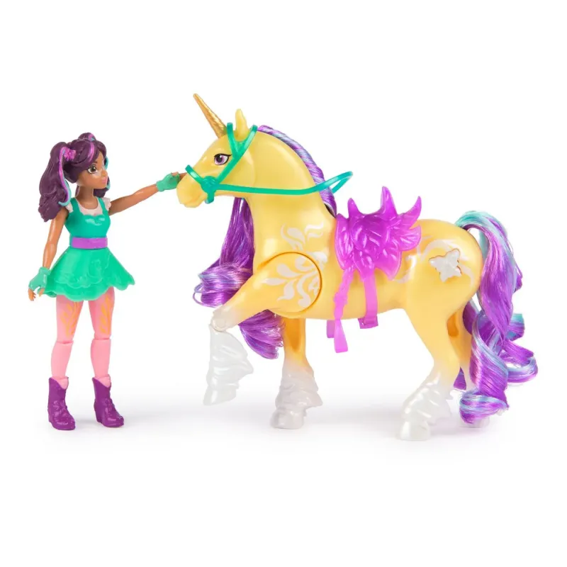 UNICORN ACADEMY SET PAPUSA AVA ȘI UNICORNUL LEAF PLANTA MAGICA