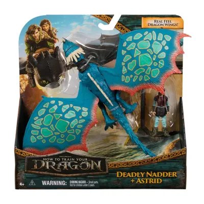 CUM SA ITI DRESEZI DRAGONUL SET DRAGON DEADLY NADDER ȘI FIGURINĂ VIKING ASTRID