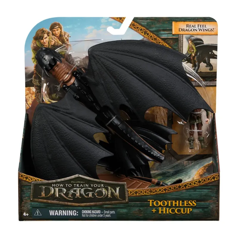 CUM SA ITI DRESEZI DRAGONUL SET DRAGON TOOTHLESS ȘI FIGURINĂ VIKING HICCUP