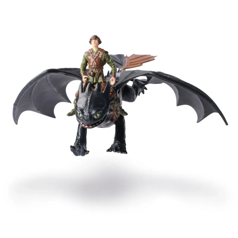 CUM SA ITI DRESEZI DRAGONUL SET DRAGON TOOTHLESS ȘI FIGURINĂ VIKING HICCUP