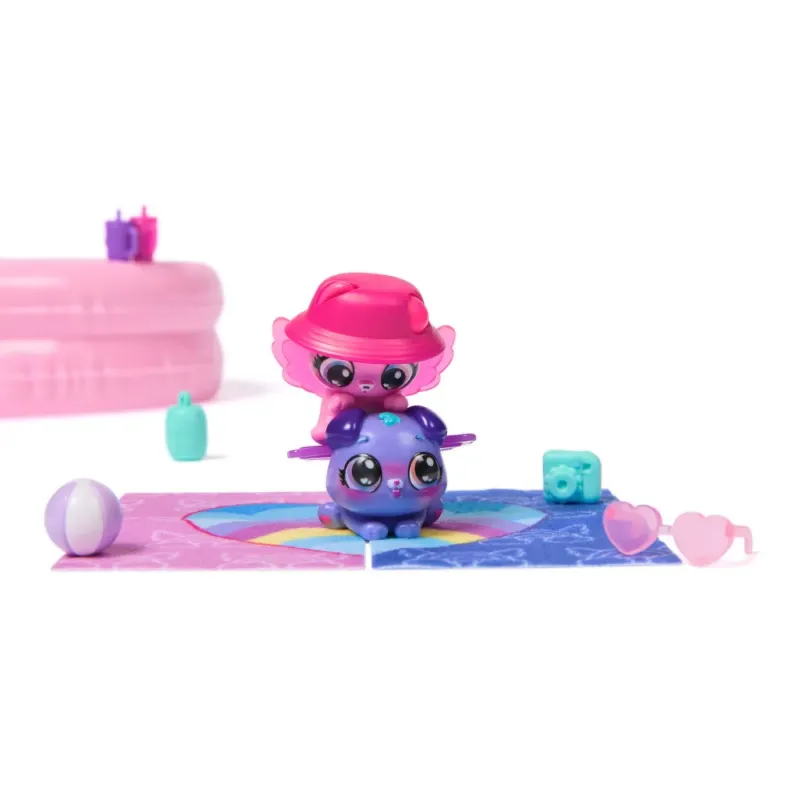 HATCHIMALS ALIVE NEON RAINBOW SET PETRECERE LA PISCINA