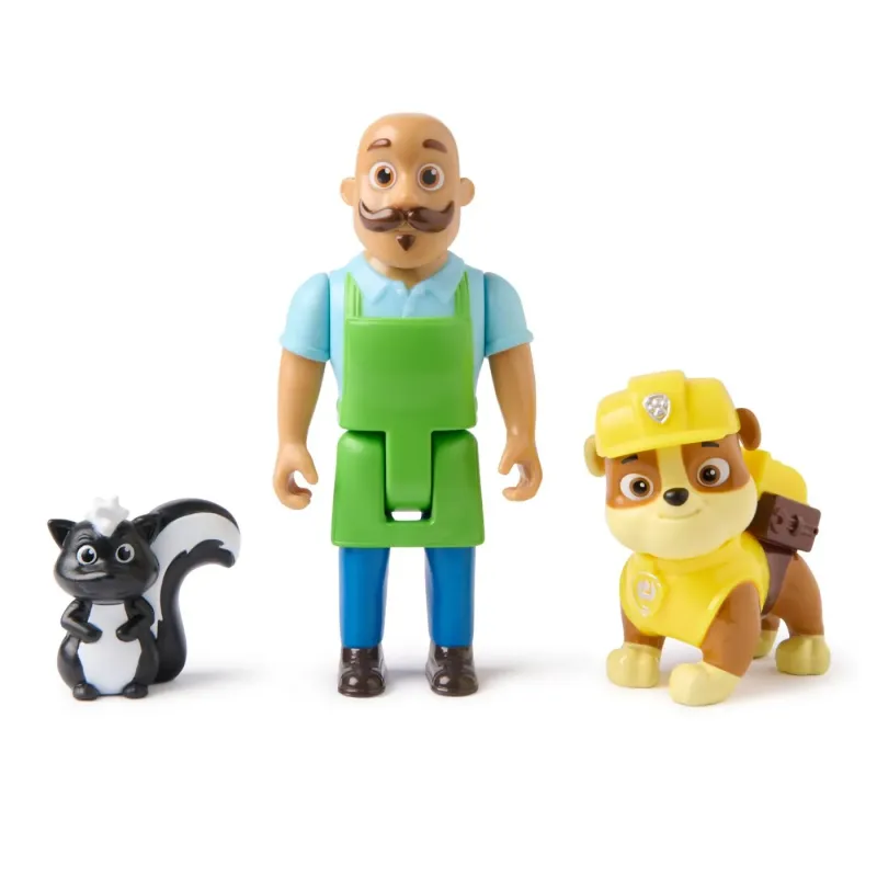 PATRULA CĂȚELUSILOR SET 3 FIGURINE RUBBLE ȘI MR PORTER
