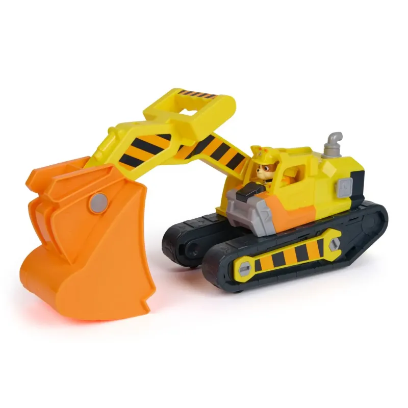 PATRULA CĂȚELUSILOR RUBBLE ȘI ECHIPA VEHICUL BULDOZER MULTIFUNCTIONAL 2 IN 1