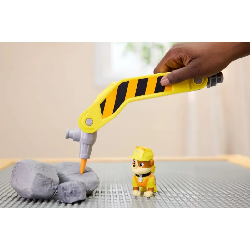 PATRULA CĂȚELUSILOR RUBBLE ȘI ECHIPA VEHICUL BULDOZER MULTIFUNCTIONAL 2 IN 1