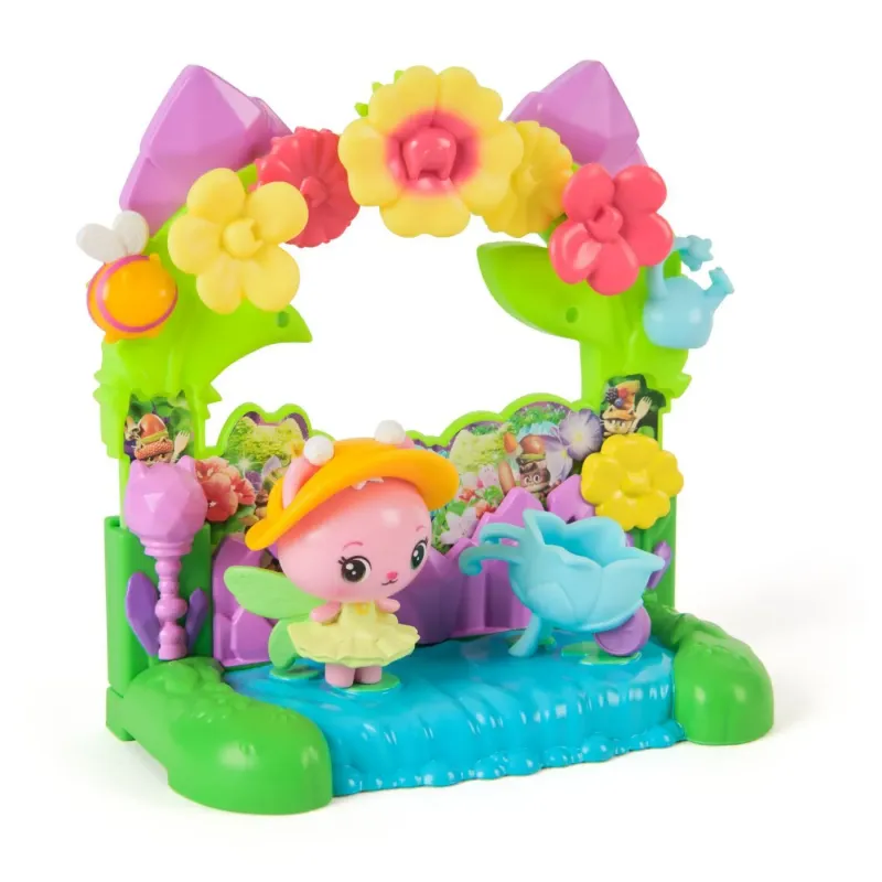 GABBYS DOLLHOUSE FILMUL SET BALCONUL GRADINA ȘI FIGURINĂ ZANA REGINA KITTY CU  ACCESORII