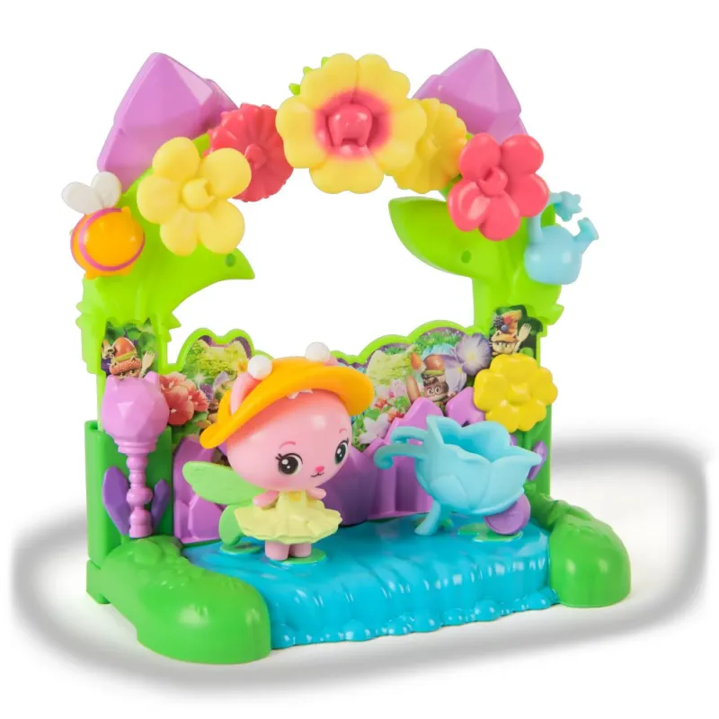 GABBYS DOLLHOUSE FILMUL SET BALCONUL GRADINA FERMECATA ȘI FIGURINĂ KITTY CU ACCESORII