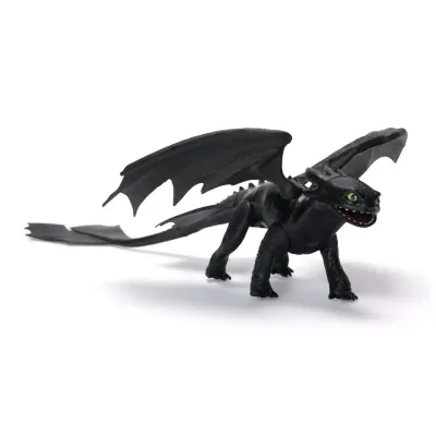 CUM SA ITI DRESEZI DRAGONUL FIGURINĂ DRAGON TOOTHLESS CU ARIPI MOBILE 20CM