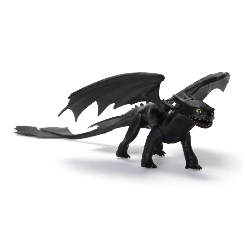 CUM SA ITI DRESEZI DRAGONUL FIGURINĂ DRAGON TOOTHLESS CU ARIPI MOBILE 20CM