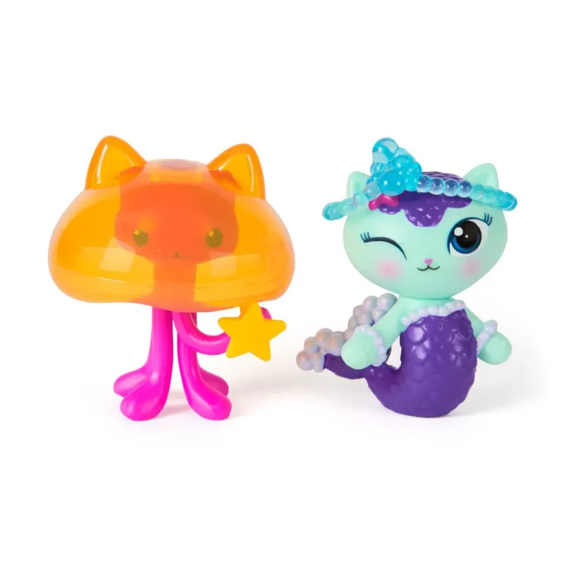 GABBYS DOLLHOUSE FILMUL SET 2 FIGURINE MERCAT ȘI PISICUTA MEDUZA ȘI ACCESORII