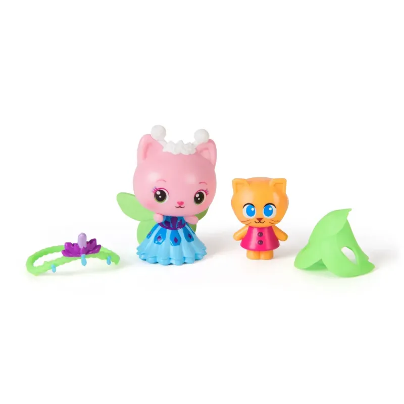 GABBYS DOLLHOUSE FILMUL SET 2 FIGURINE PISICUTA ZANA ȘI PISICUTA GNOME ȘI ACCESORII