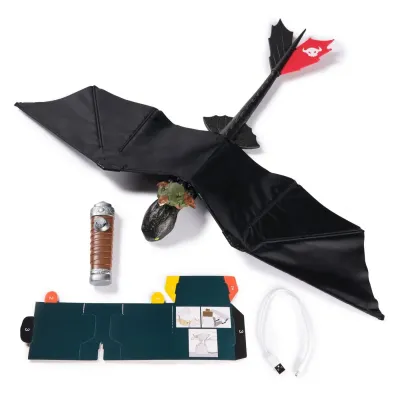 CUM SA ITI DRESEZI DRAGONUL FIGURINĂ DRAGON TOOTHLESS ZBURATOR CU TELECOMANDĂ