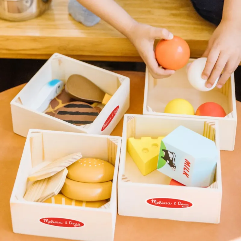 MELISSA ȘI DOUG SET DE JOACĂ DIN LEMN PRODUSE ALIMENTARE
