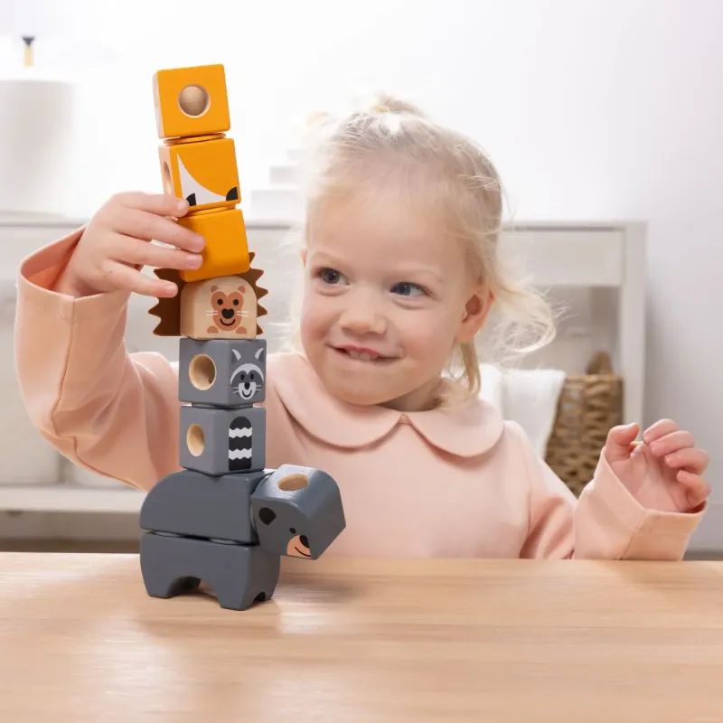 MELISSA AND DOUG SET DE CONSTRUCTIE DIN LEMN PRIETENII PADURII
