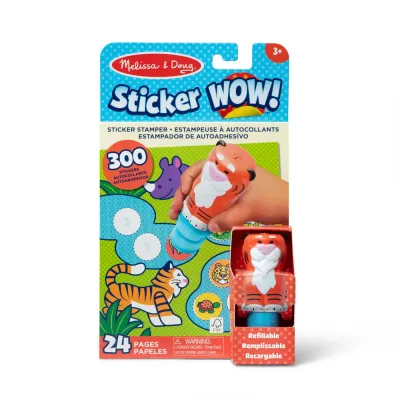 MELISSA AND DOUG SET DE JOACĂ AUTOCOLANTE ȘI STAMPILA REINCARCABILA TIGRU
