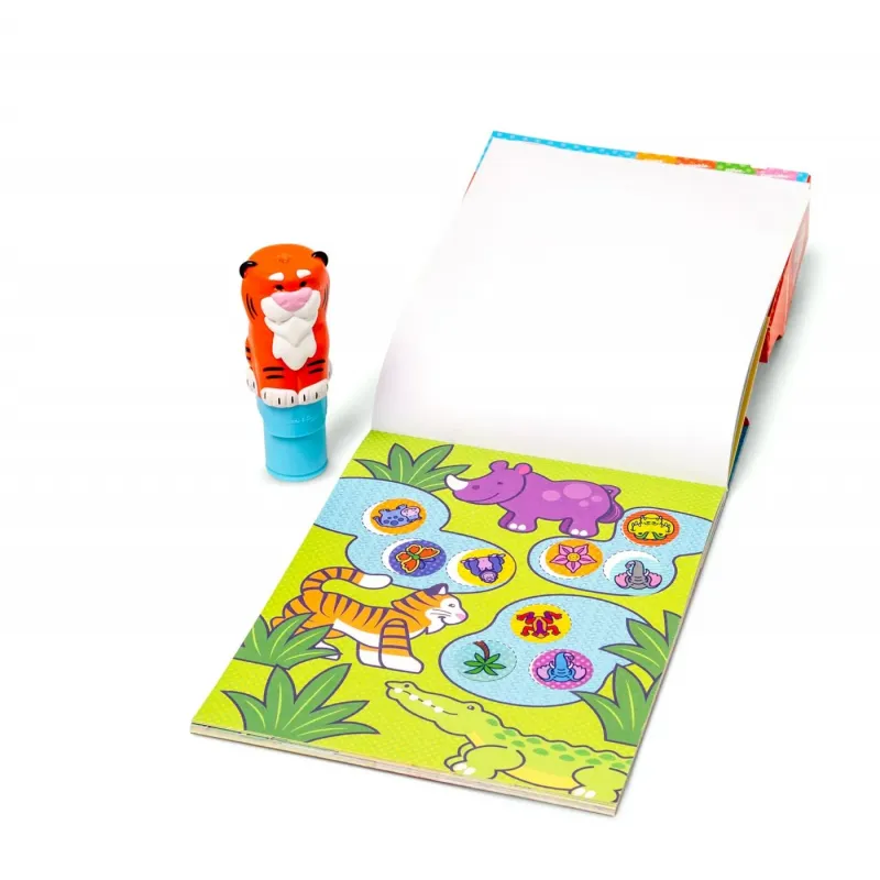 MELISSA AND DOUG SET DE JOACĂ AUTOCOLANTE ȘI STAMPILA REINCARCABILA TIGRU