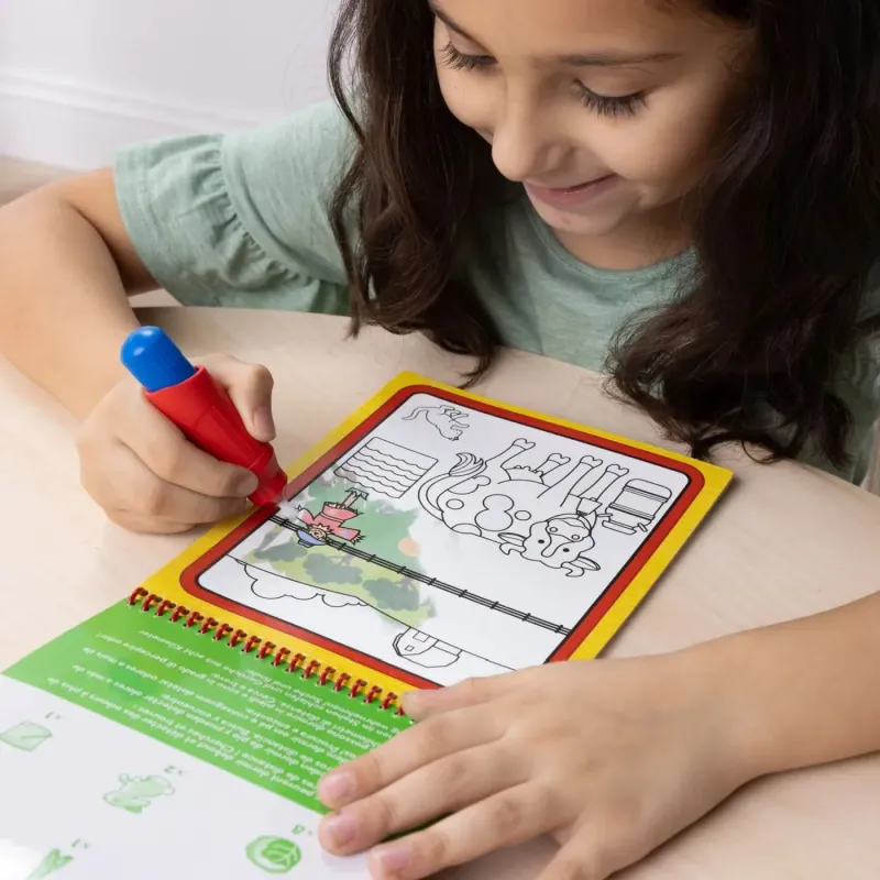 MELISSA AND DOUG CARTE DE COLORAT FERMA REUTILIZABILA CU APA WATER WOW