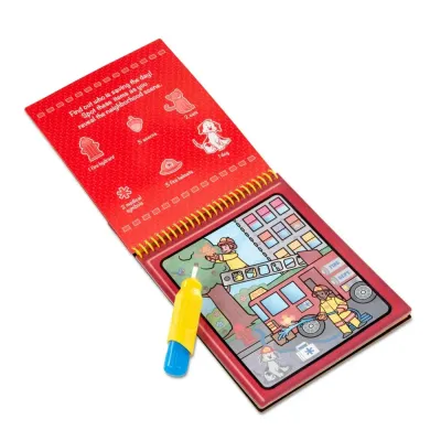 MELISSA AND DOUG CARTE DE COLORAT VEHICULE REUTILIZABILA CU APA WATER WOW