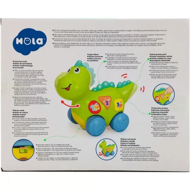 BABY DINOZAURUL INTERACTIV CU MISCARI MELODII ȘI LUMINI