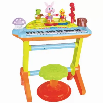 ORGA MUZICĂLA CU SCAUNEL ȘI ORCHESTRA ANIMALUTELOR