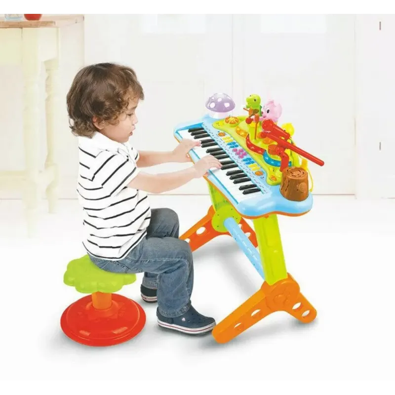 ORGA MUZICĂLA CU SCAUNEL ȘI ORCHESTRA ANIMALUTELOR