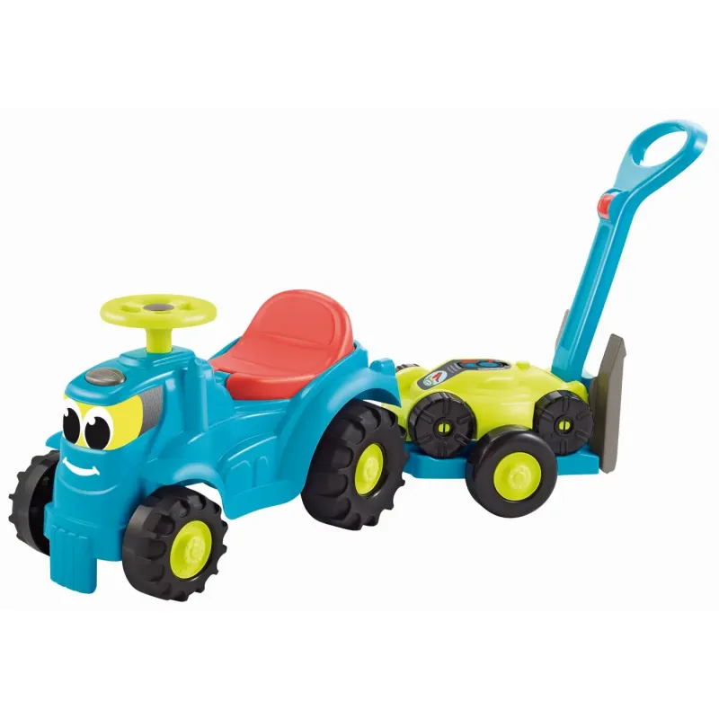 ECOIFFIER SET TRACTOR RIDE CU REMORCA ȘI COSITOARE
