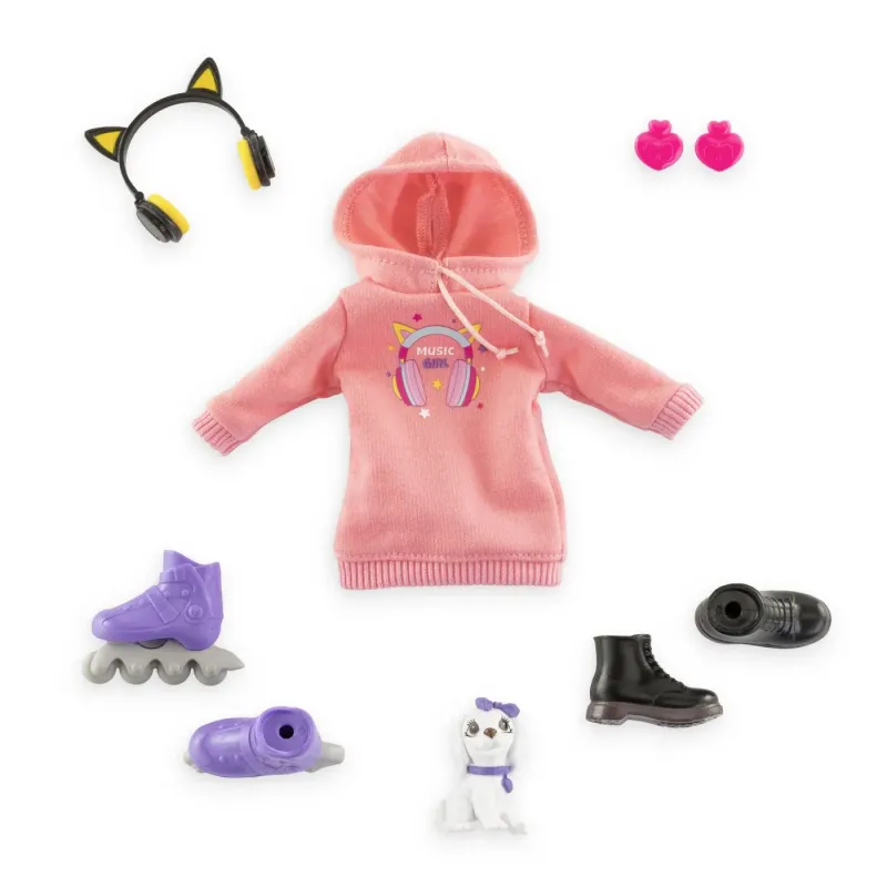 COROLLE SET MUZICĂ ȘI MODA PAPUSA MELODY 28CM