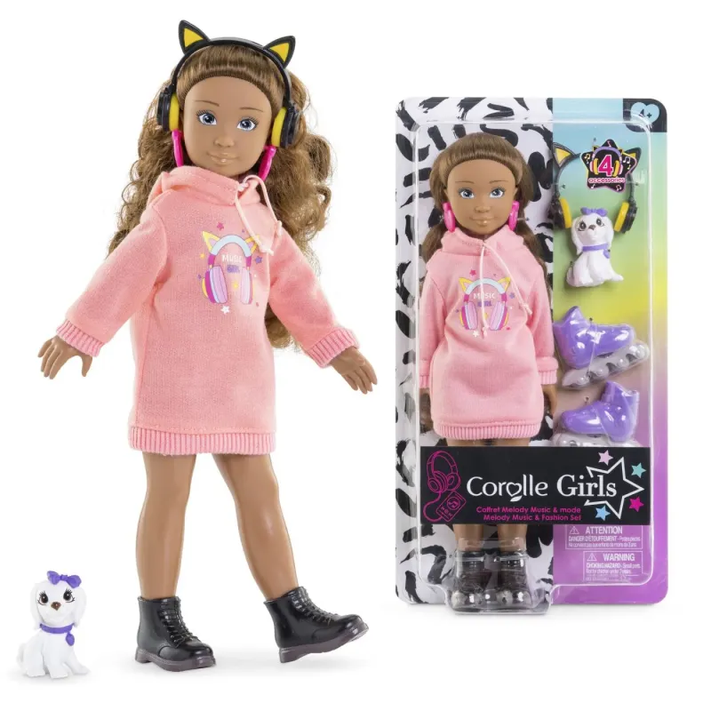 COROLLE SET MUZICĂ ȘI MODA PAPUSA MELODY 28CM
