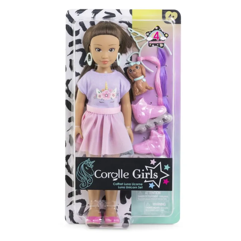 COROLLE SET UNICORN PAPUSA LUNA 28CM