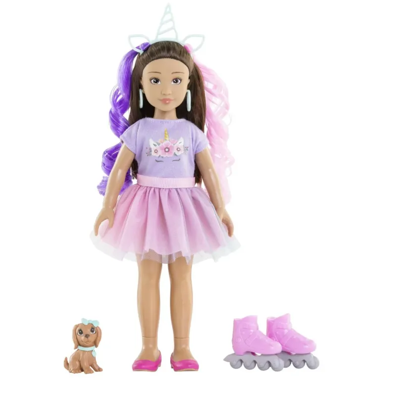 COROLLE SET UNICORN PAPUSA LUNA 28CM