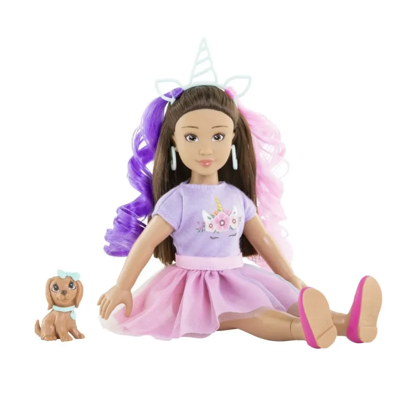 COROLLE SET UNICORN PAPUSA LUNA 28CM