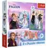 PUZZLE TREFL 2IN1 MEMO DISNEY FROZEN PRINTESELE ȘI TARAMUL LOR
