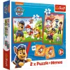 PUZZLE TREFL 2IN1 MEMO PATRULA CĂȚELUSILOR ECHIPA IN ACTIUNE