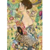 PUZZLE TREFL 1000 ART COLLECTION GUSTAV KLIMT DOAMNA CU EVANTAIUL