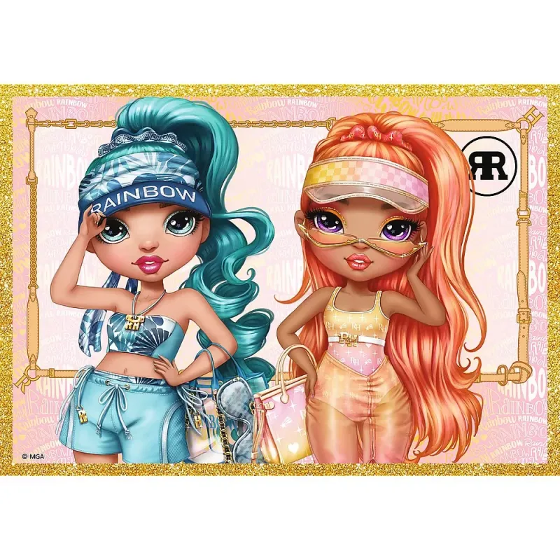 PUZZLE TREFL 10IN1 RAINBOW HIGH PAPUSILE FASHION