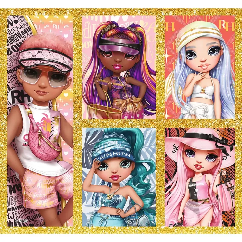 PUZZLE TREFL 10IN1 RAINBOW HIGH PAPUSILE FASHION