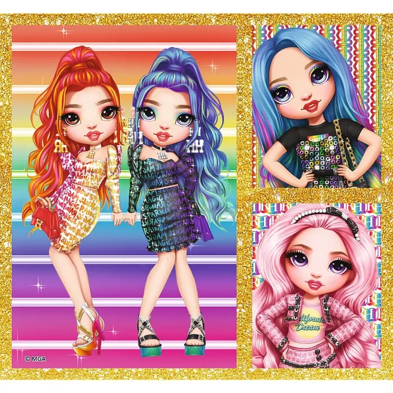 PUZZLE TREFL 10IN1 RAINBOW HIGH PAPUSILE FASHION