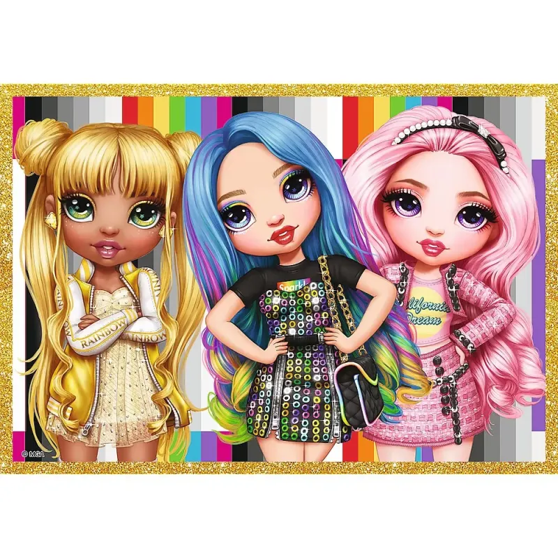 PUZZLE TREFL 10IN1 RAINBOW HIGH PAPUSILE FASHION