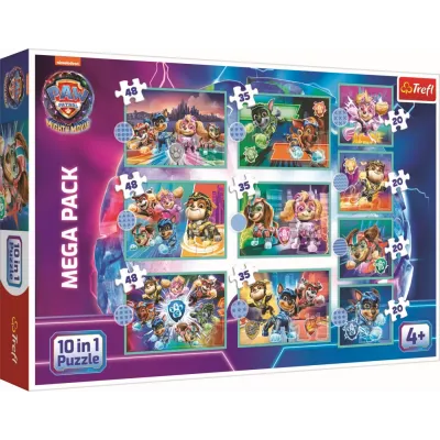 PUZZLE TREFL 10IN1 PATRULA CĂȚELUSILOR ECHIPA CATEILOR
